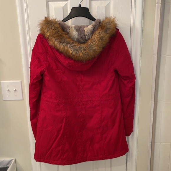 womens lined hooded winter coat - Picture 6 of 6